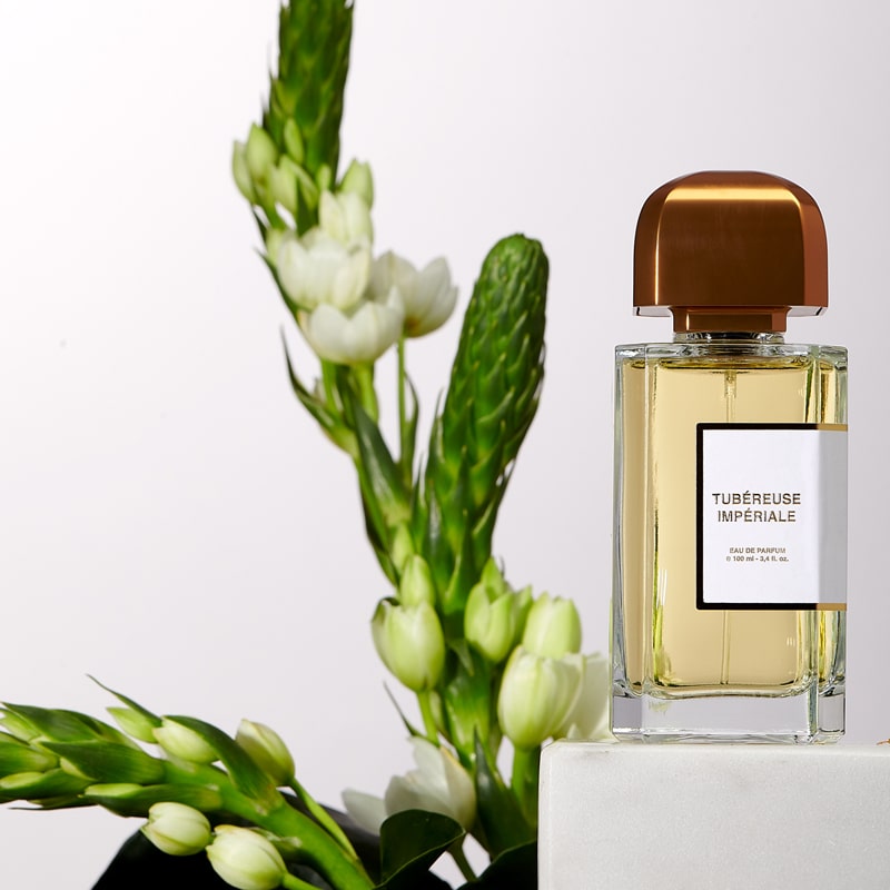 BDK Parfums Tubereuse Imperiale Eau de Parfum with white flowers (not included)