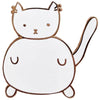 White Cat Enamel Pin