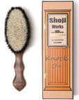 Shoji Works Cashmere Clothes Brush in Walnut with box