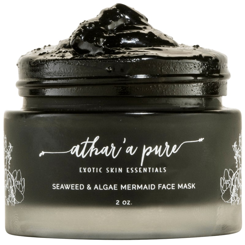 Athar’a Pure Seaweed & Algae Mermaid Face Mask overfilled jar alone (comes filled to 2 oz level