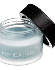 Honua Hawaiian Skincare Mahealani Moonlit Glow Balm showing jar with lid to the side