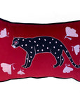 Centinelle Poppy and Polka Cat - Velvet Cushion Cover - fill not included