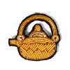 Hand Embroidered Teapot Pin