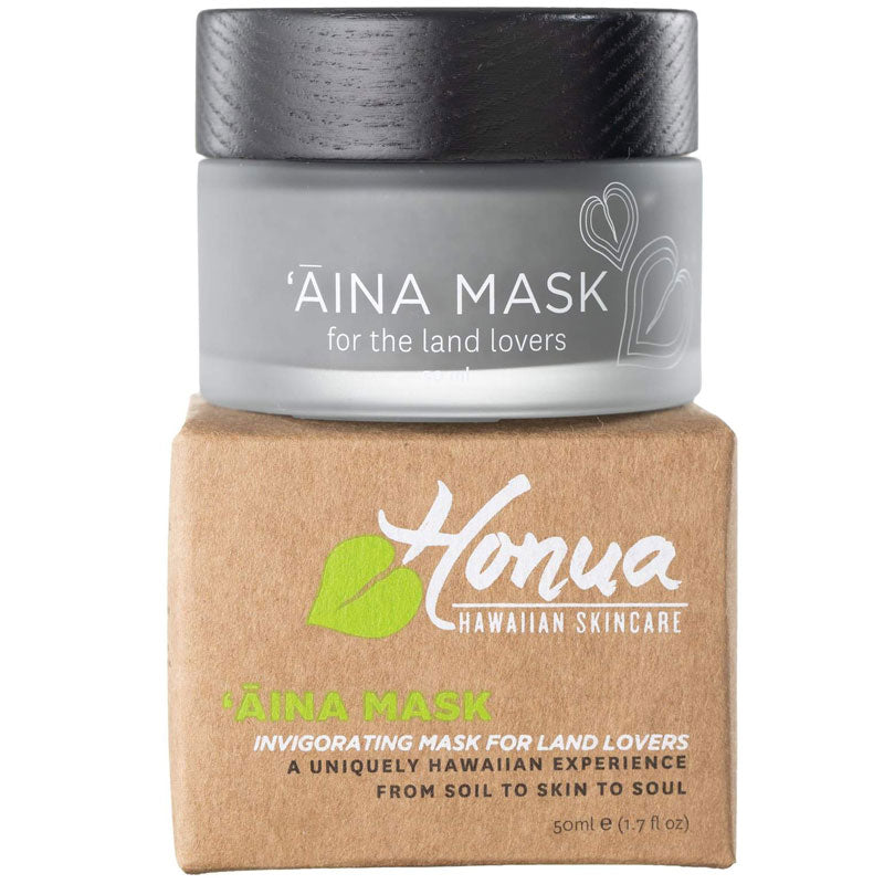Honua Hawaiian Skincare Aina Mask jar with box
