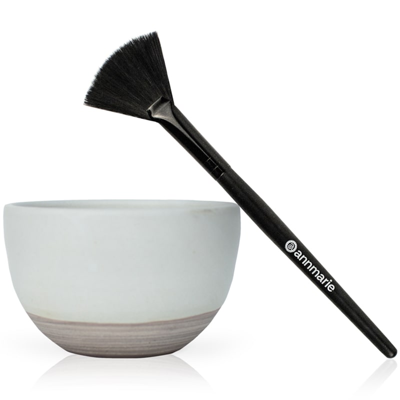 Annmarie Skin Care Mask Treatment Bowl & Applicator Brush (2 pcs)