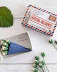 Marvling Bros Ltd Special Delivery Happy Birthday Mini Bouquet - showing open matchbox