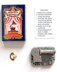 Marvling Bros Ltd Happy Birthday Music Box In A Matchbox showing music box and key and instructions found inside