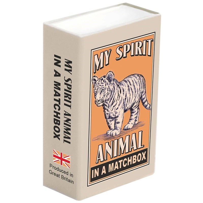Marvling Bros Ltd Wool Felt Tiger Spirit Animal In A Matchbox