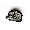Hand Embroidered Small Hedgehog Pin