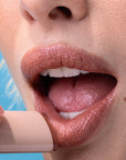 Kosas Cosmetics Kosasport Lipfuel - Flow shown on models lips
