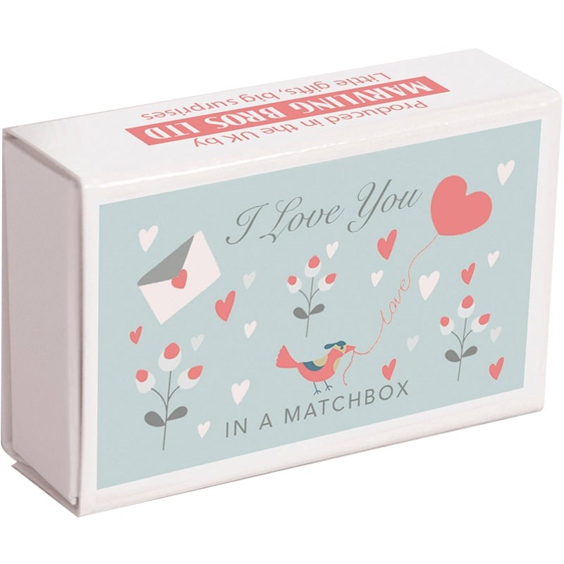 Marvling Bros Ltd Wool Felt Heart And Love Message In A Matchbox (1 pc)