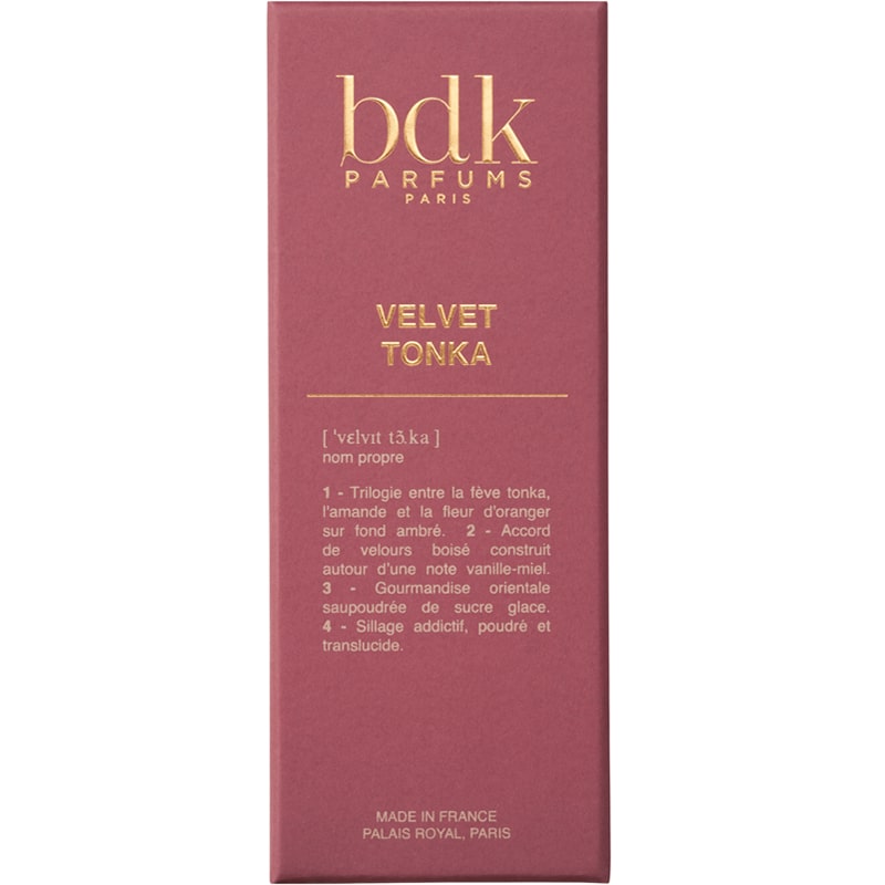 BDK Parfums Velvet Tonka Eau de Parfum box