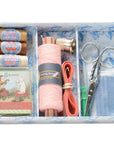 Sajou Complete Sewing Set Cat and Dog - showing one tray of items included - set includes items not shown here