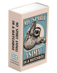 Marvling Bros Ltd My Spirit Animal Wool Felt Sloth In a Matchbox- closed box