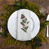 June & December Monarch Napkins Set - Lifestyle shot showing one pattern on place setting