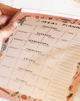 Abbie Ren Illustration Meal Planner Notepad - close-up of one day