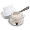 Furtuna Skin Visione di Luce Eye Revitalizing Cream open jar shown with spatula in product