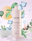 Neom Organics Super Shower Power Body Cleaner with pretty background
