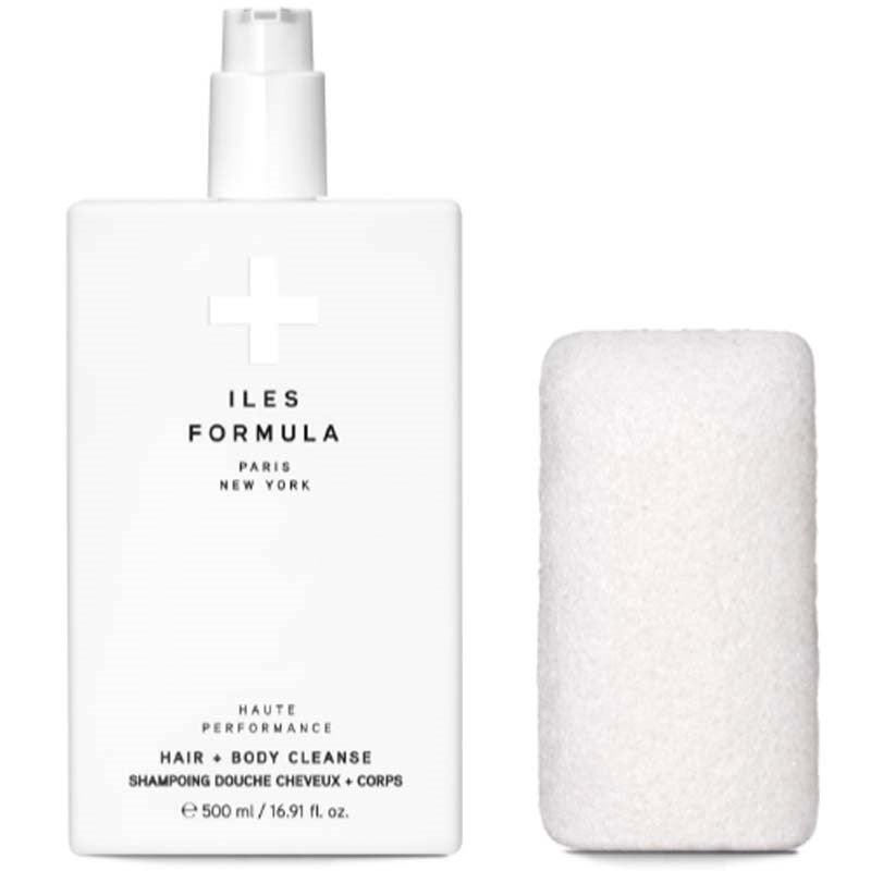 Iles Formula Hair + Body Cleanse (500 ml) includes sponge