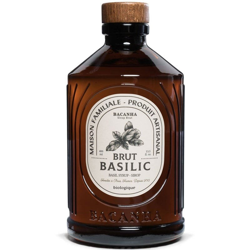 Bacanha Organic Raw Basil Syrup (400 ml)