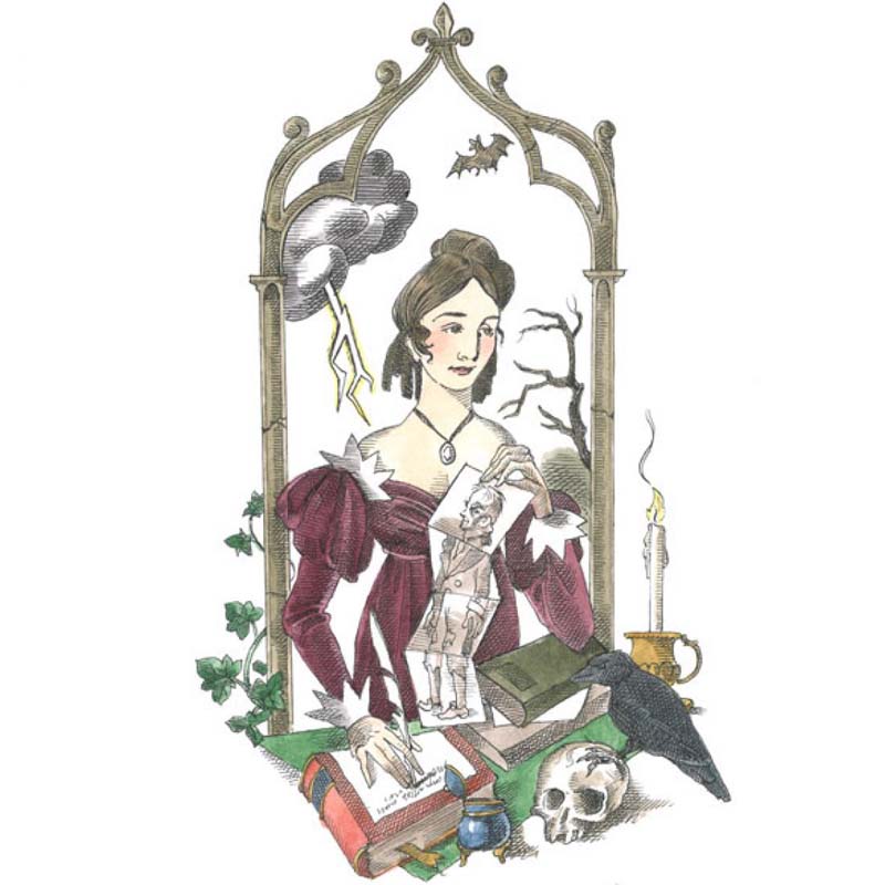Mary Shelley Illustration