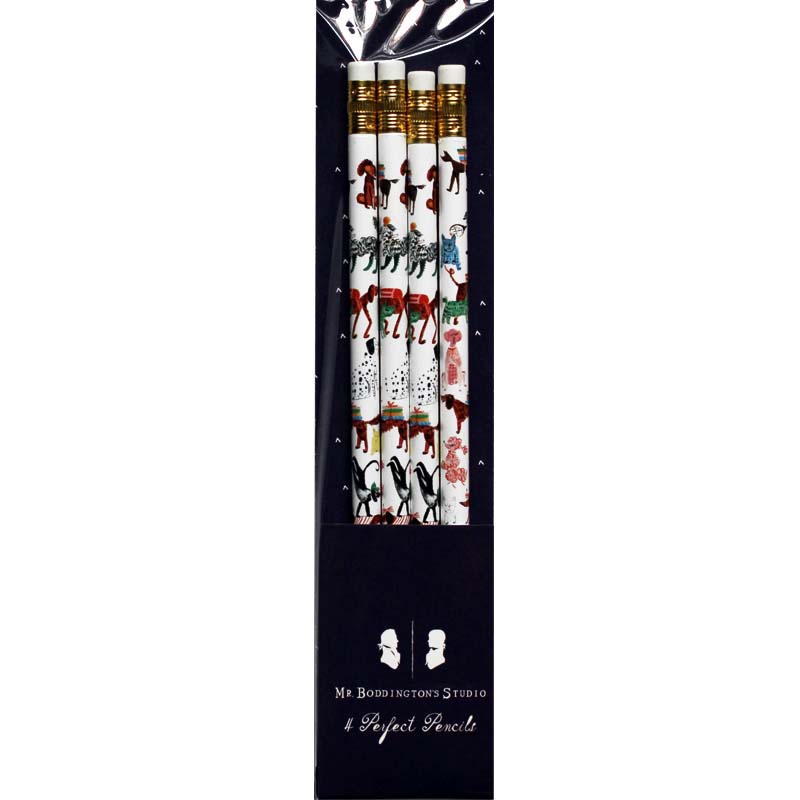 Mr. Boddington&#39;s Studio Doggie Pencils displayed inside packaging