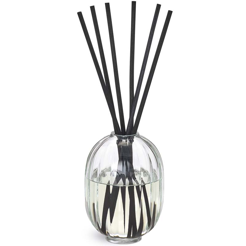 Diptyque Roses Home Fragrance Diffuser (200 ml) with reeds inserted