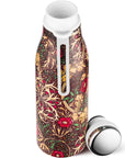 Ecoffee Cup Hot/Cold Vacuum Bottle - William Morris Seaweed - showing top with lid off to the side