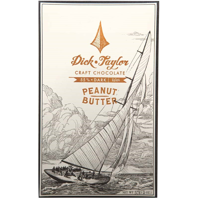 Dick Taylor Craft Chocolate Peanut Butter Dark Chocolate (2 oz) in package