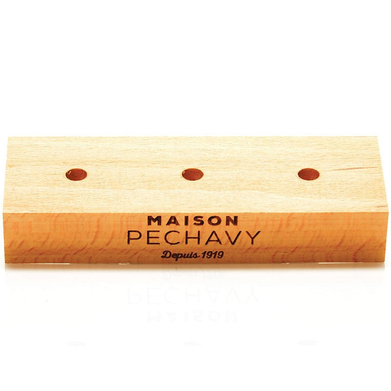 Maison Pechavy Wooden Candle Holder showing top with candle holes