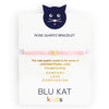 Blu Kat Kids Rose Quartz Bracelet on card as received