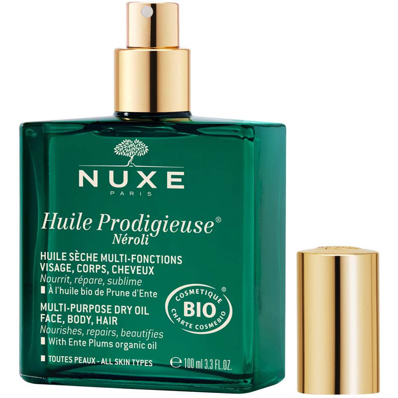 Nuxe Huile Prodigieuse Neroli Multi-Purpose Dry Oil with cap to the side