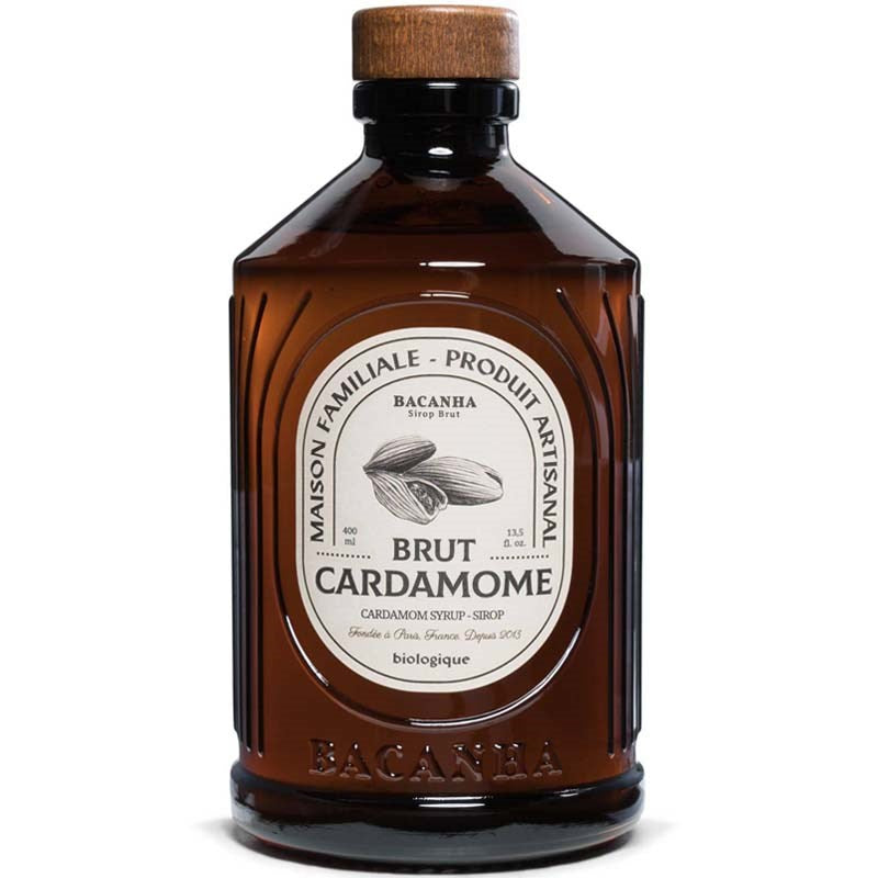 Bacanha Organic Raw Cardamom Syrup (400 ml)