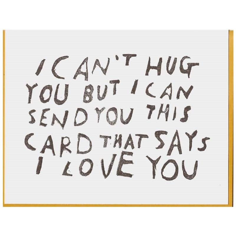 Rani Ban Co I Can't Hug You Card