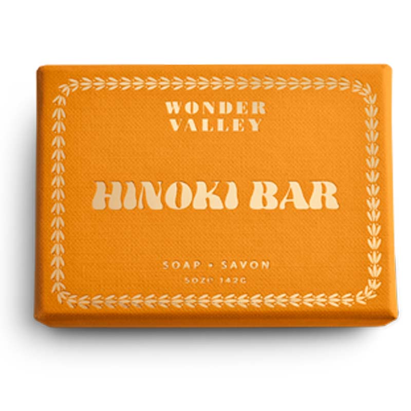 Wonder Valley Hinoki Oil Bar Soap-in box