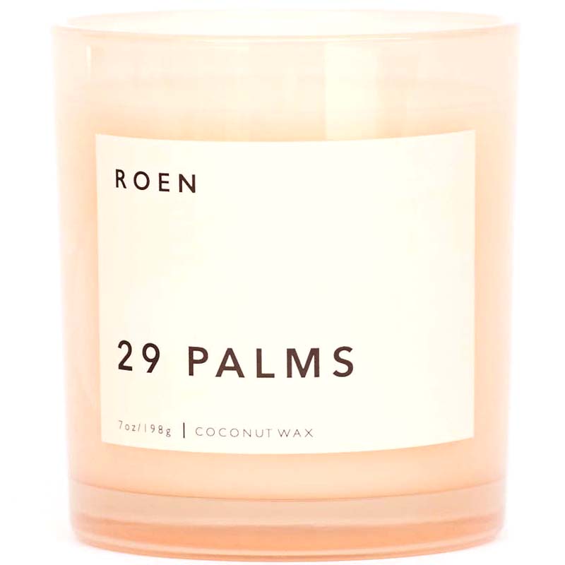 ROEN 29 Palms Scented Candle-on white background