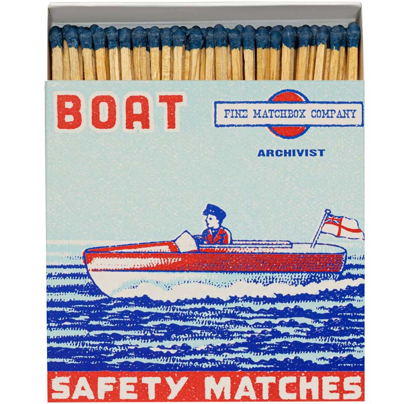 Archivist Boat Matchbox showing matches