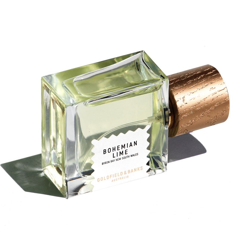 Goldfield &amp; Banks Bohemian Lime Perfume 50 ml showing on its side