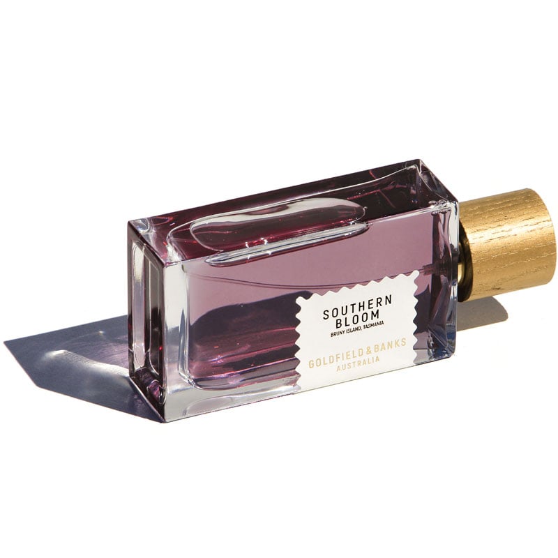 Goldfield & Banks Southern Bloom Perfume showing on its side