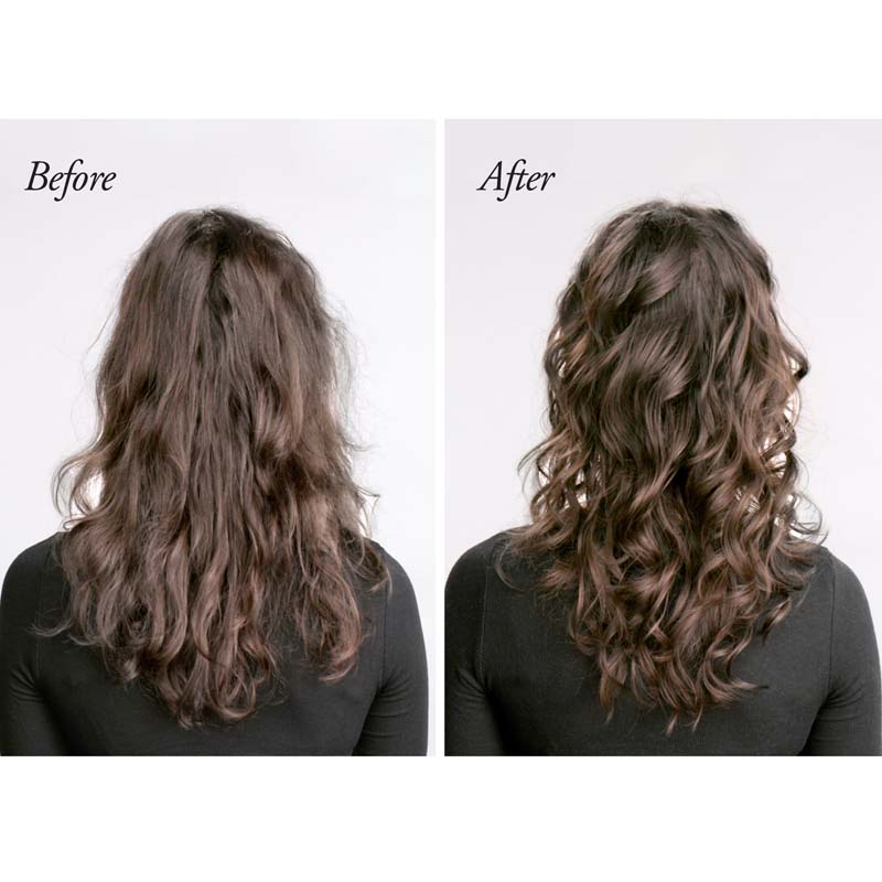 Oribe Hair Alchemy Resilience Conditioner before and after.