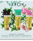 Lebon Green Mood Trio showing package with floral 