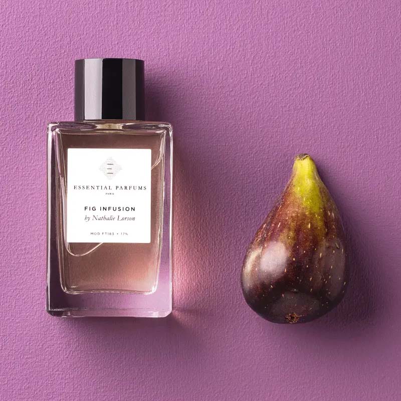 Essential Parfums Fig Infusion by Nathalie Lorson showing with a fig