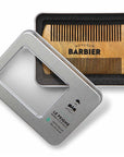 Monsieur Barbier Beard Comb – Sandalwood Comb showing in box 