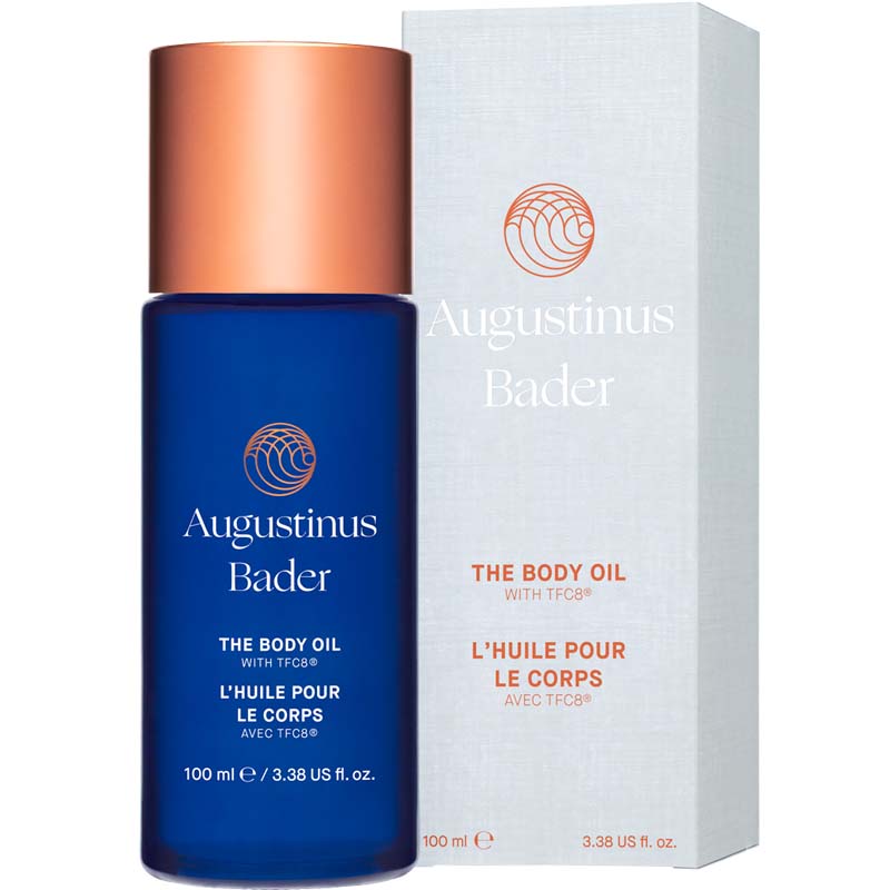 Augustinus Bader The Body Oil showing with packaging