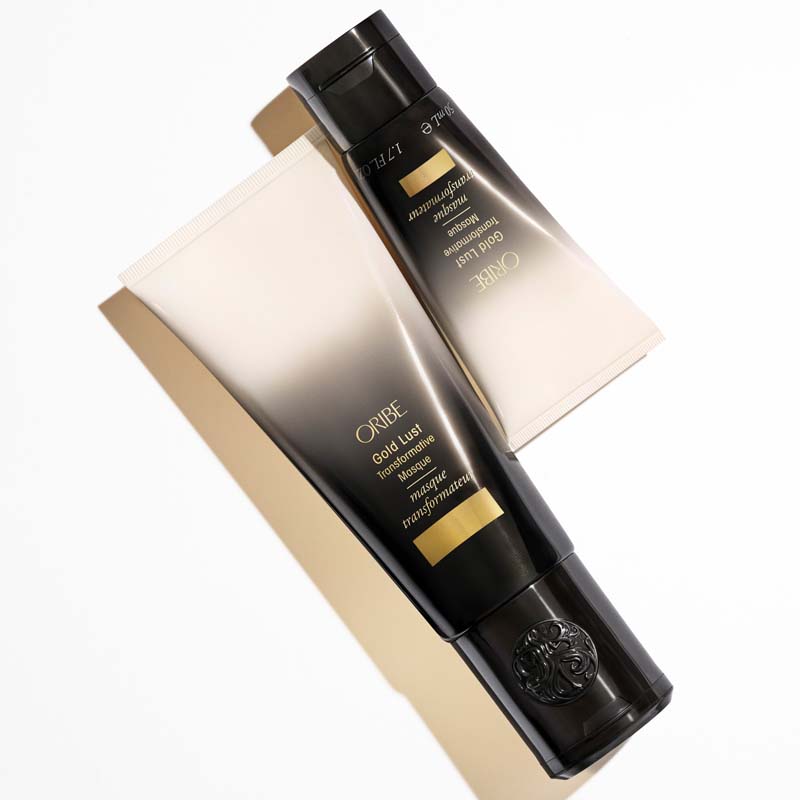 Oribe Gold Lust Transformative Masque showing both sizes