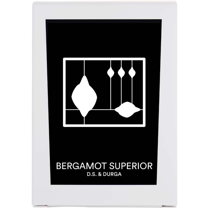 D.S. &amp; Durga Bergamont Superior Candle showing front of packaging