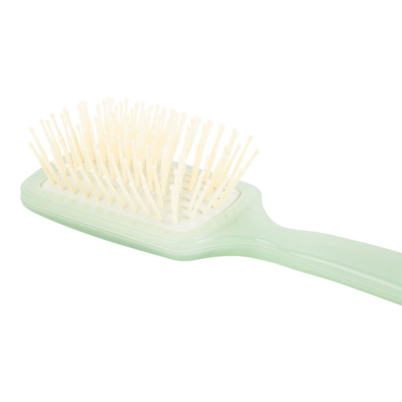 Acca Kappa Biogradable Travel Hairbrush – Green close up