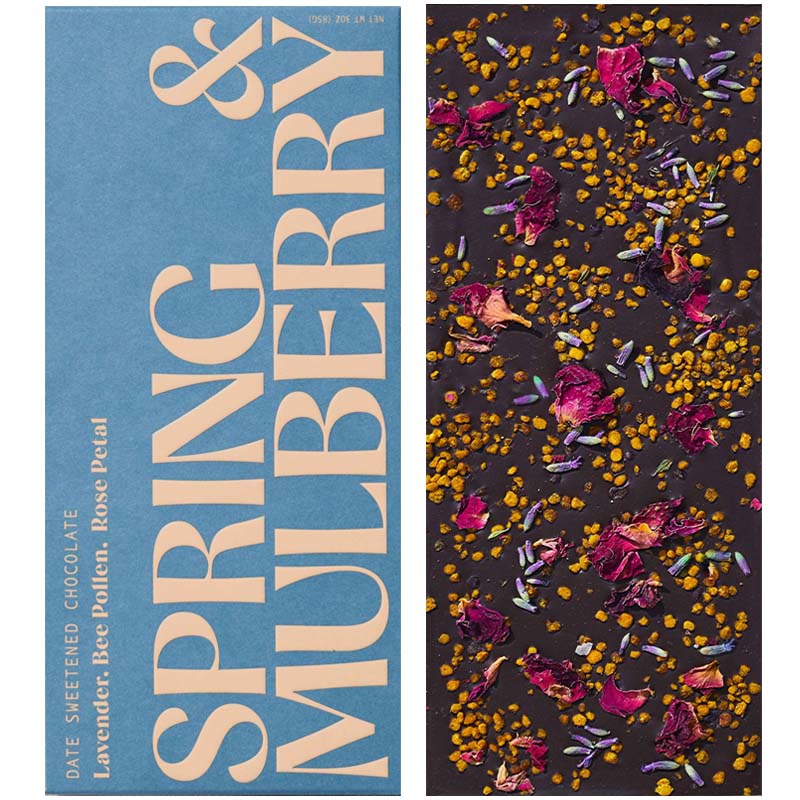Spring & Mulberry Lavender, Bee Pollen, Rose Petal Bar (85 g)
