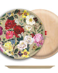 Avenida Home Roses Birch Wood Tray showing front and back of tray 