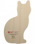 Avenida Home Bobtail Cat Cutting Board showing the back of cutting board